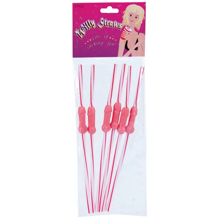 TYTF Dildos TYTF Bendable Willy Straws Flesh 6pk
