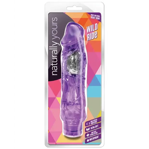 Vibrators Blush Naturally Yours Wild Ride Realistic 9 in Vibrating Dildo Purple Blush Vibrators Blush Naturally Yours Wild Ride Realistic 9 in Vibrating Dildo Purple Blush
