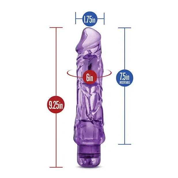 Vibrators Blush Naturally Yours Wild Ride Realistic 9 in Vibrating Dildo Purple Blush Vibrators Blush Naturally Yours Wild Ride Realistic 9 in Vibrating Dildo Purple Blush