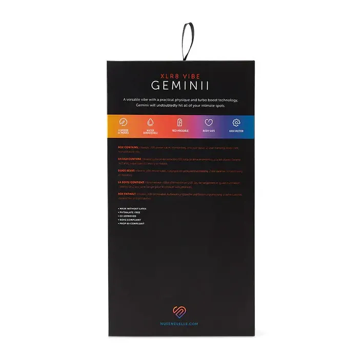 Vibrators Nu Sensuelle Nu Sensuelle XLR8 Vibe Geminii