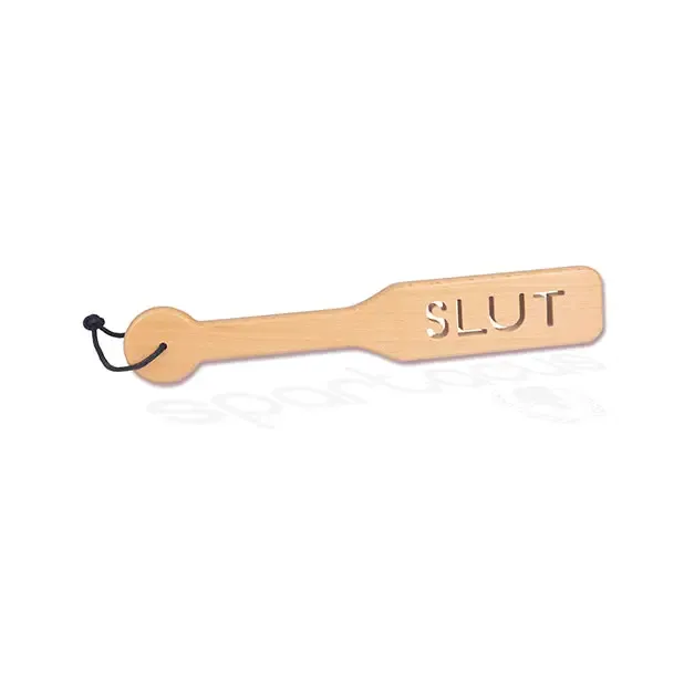 Vibrators Spartacus 32cm Zelkova Wood Paddle W Impression Slut