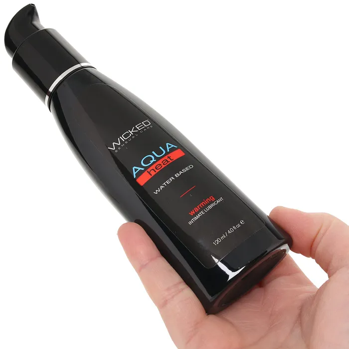 Wicked Sensual Care Aqua Heat Lube 4oz120ml in Warming Female Sex Toys