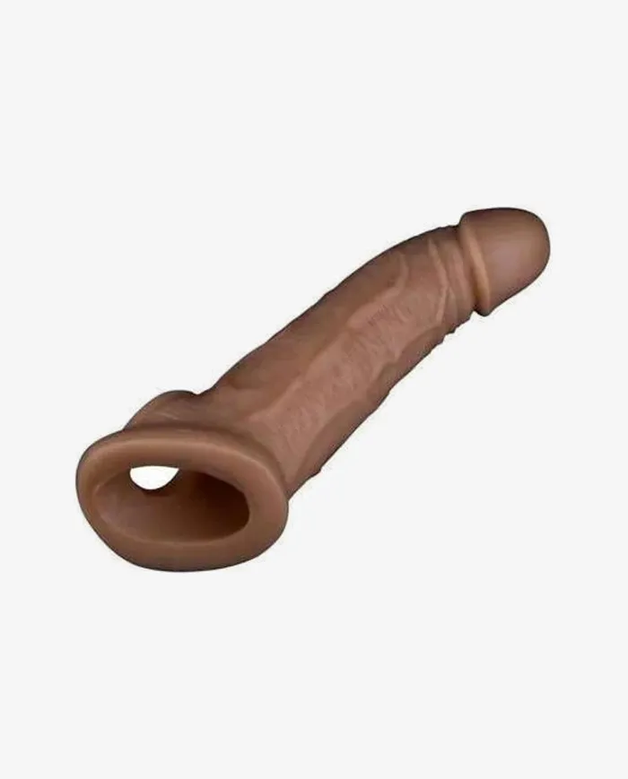 Adultskart Male Sex Toys Jumbo Penis Extender Sleeve Choco Color
