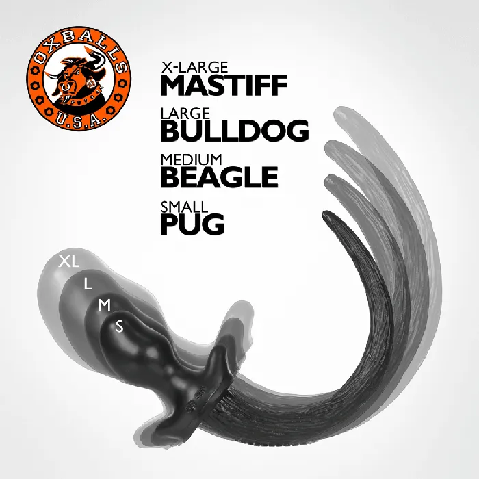 Anal OXBALLS Oxballs Puppy Tail Butt Plug Bulldog