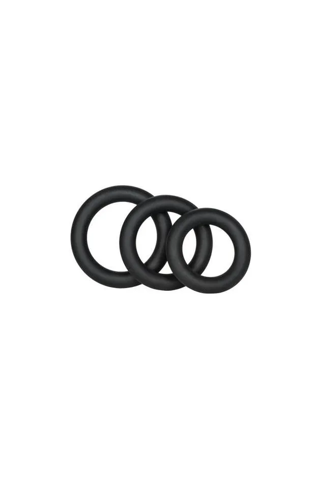 Cal Exotics Dildos Cal Exotics Dr Joel Kaplan Silicone Support Cock Rings Black