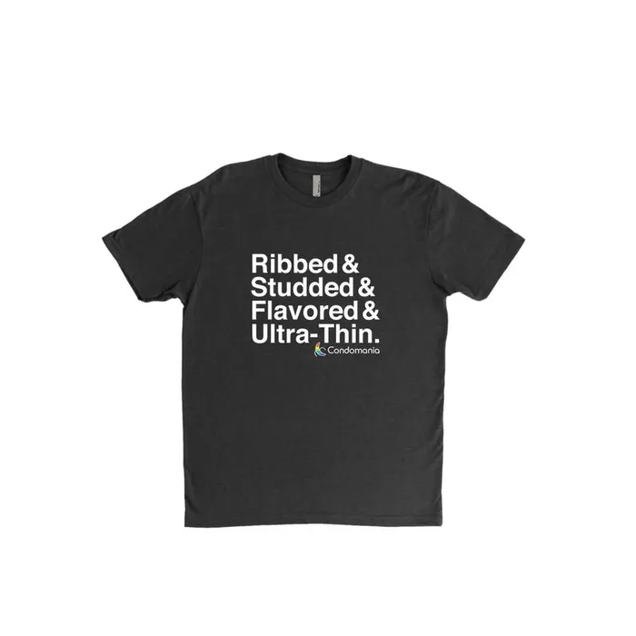 Condom TShirt Ribbed Studded Flavored Ultra Thin Condomania Female Sex Toys