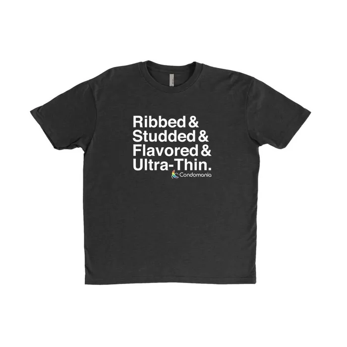 Condom TShirt Ribbed Studded Flavored Ultra Thin Condomania Female Sex Toys