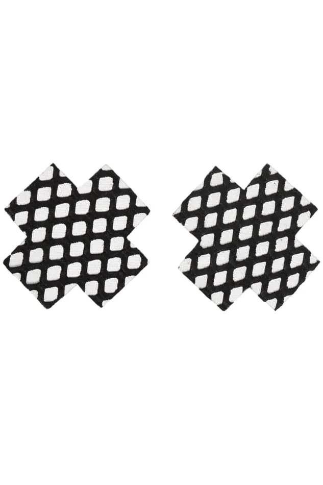 Coquette Vibrators Coquette 7250 Fishnet Cross Pasties