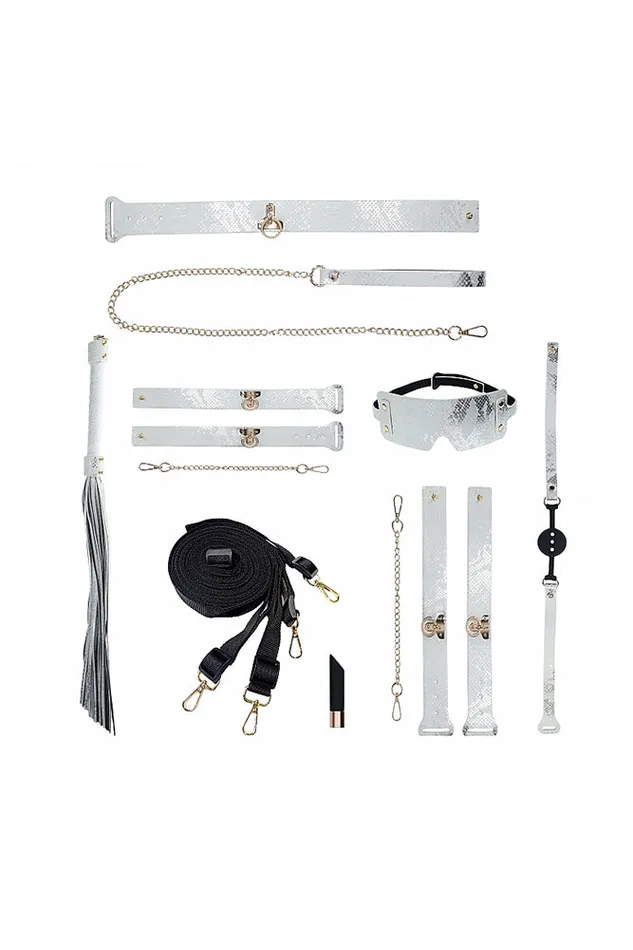 Couples Shots Toys Ouch International Florence Collection Bondage Kit with Bag Various Colors