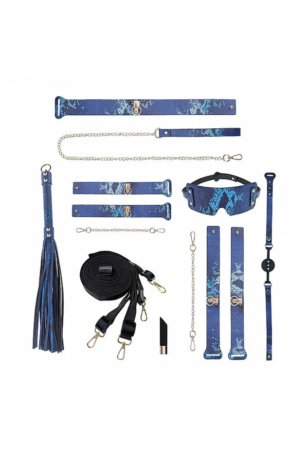Couples Shots Toys Ouch International Florence Collection Bondage Kit with Bag Various Colors