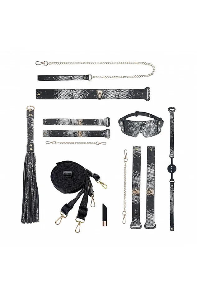 Couples Shots Toys Ouch International Florence Collection Bondage Kit with Bag Various Colors