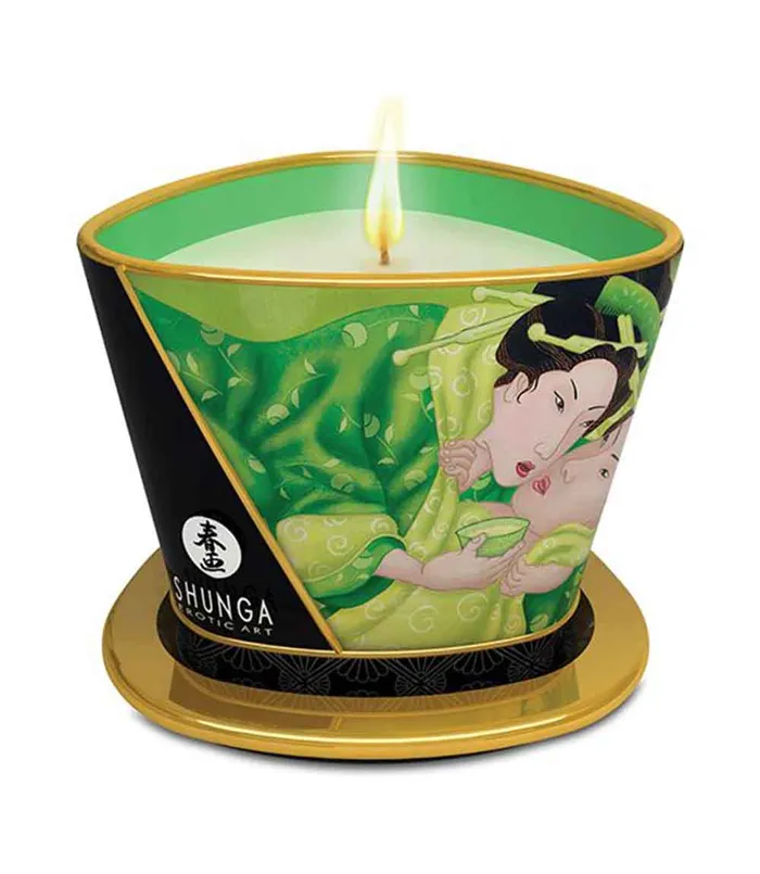 Couples Shunga Shunga Zentitude Massage Candle Exotic Green Tea