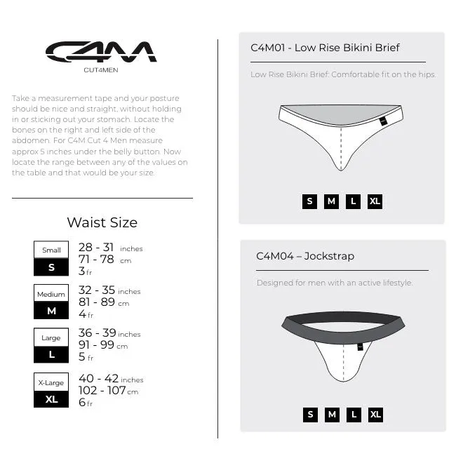 CUT 4 MEN Mens Underwear C4M Mixxed Jockstrap Rainbow