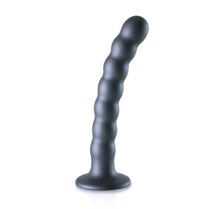 Dildos Shots Toys Shots Ouch Liquid Silicone Beaded GSpot 65 Inch Dildo Gun Metal Dildos Shots Toys Shots Ouch Liquid Silicone Beaded GSpot 65 Inch Dildo Gun Metal