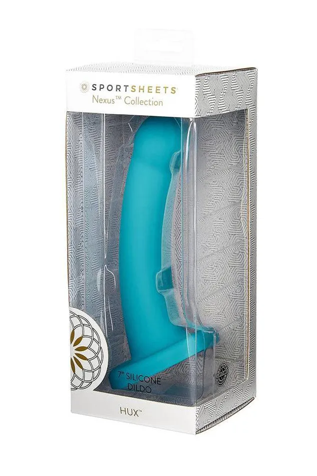 Dildos Sportsheets Sportsheets Hux Silicone Dildo Turquoise