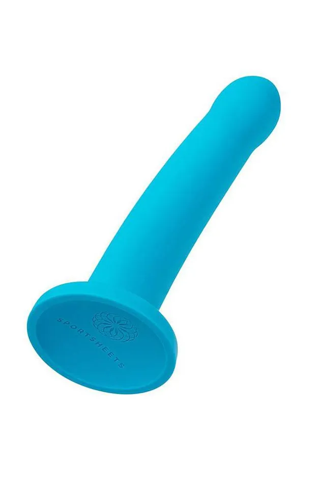 Dildos Sportsheets Sportsheets Hux Silicone Dildo Turquoise