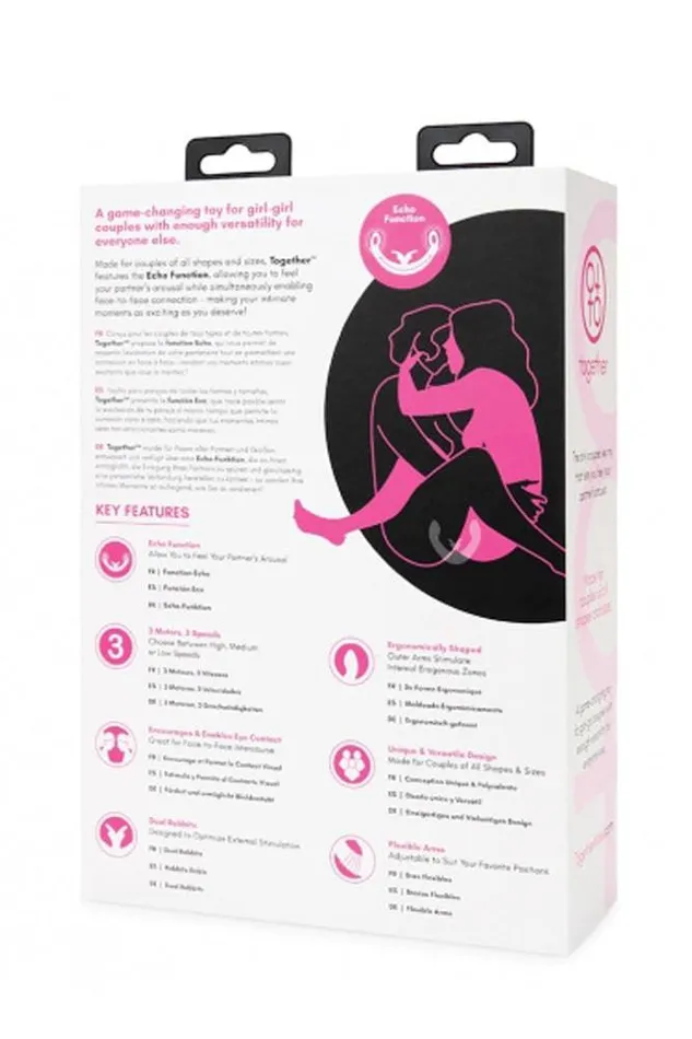Electric Eel Dildos Electric Eel Together DoubleEnded Vibrating Dildo Pink