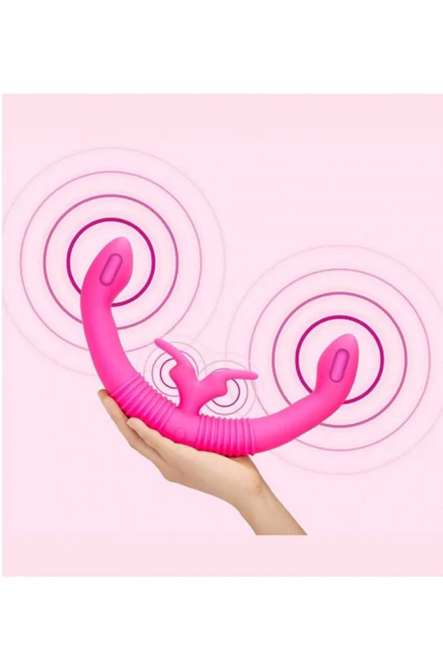 Electric Eel Dildos Electric Eel Together DoubleEnded Vibrating Dildo Pink