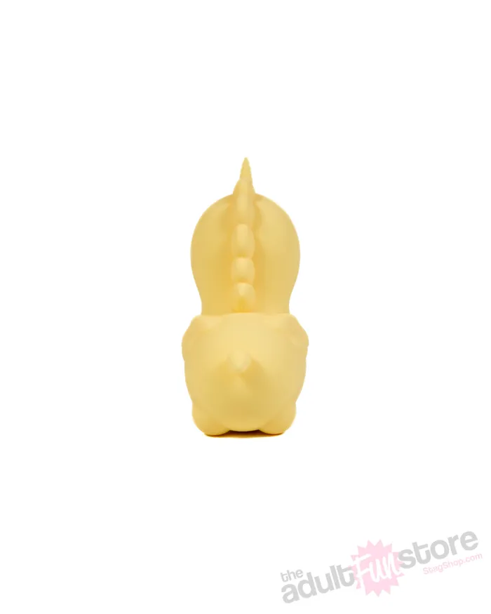 Female Sex Toys Creative Conceptions Creative Conceptions Unihorn Bean Blossom Fluttering Vibrator Yellow