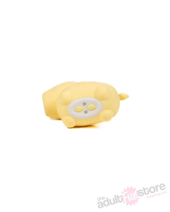 Female Sex Toys Creative Conceptions Creative Conceptions Unihorn Bean Blossom Fluttering Vibrator Yellow