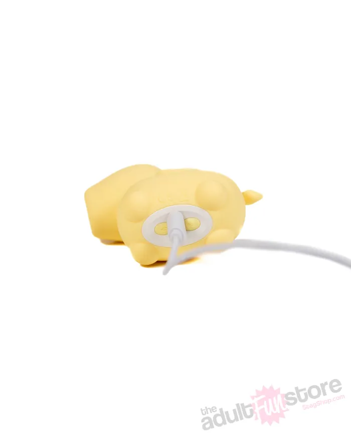 Female Sex Toys Creative Conceptions Creative Conceptions Unihorn Bean Blossom Fluttering Vibrator Yellow