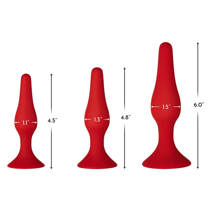 FORTO F11 Red Lungo Tapered Butt Plug Large FORTO Anal
