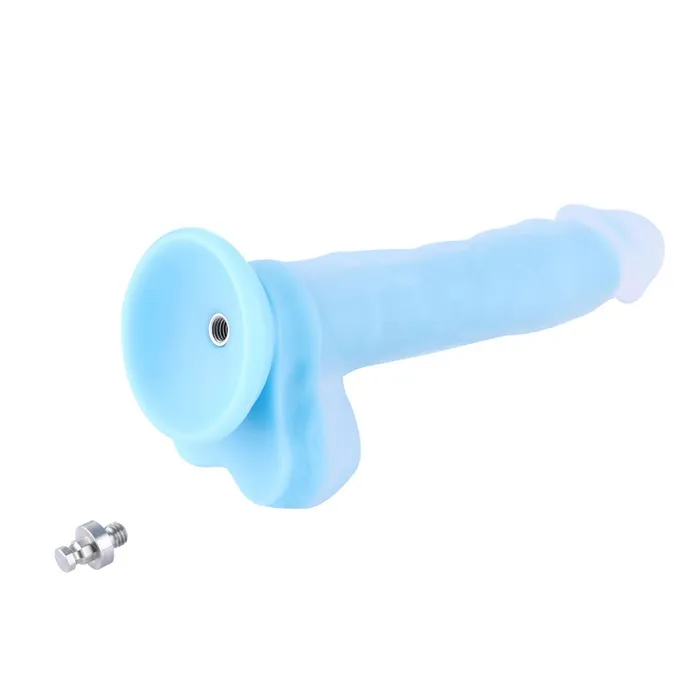 Hismith Silicone 96 Inch KlicLok Dildo Fluorescence Blue HiSmith Anal