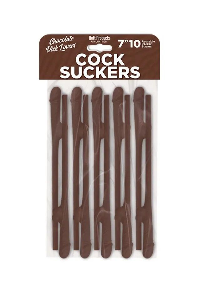 Hott Products Male Sex Toys Hott Products Cock Suckers Reusable Penis Straws Assorted Colors