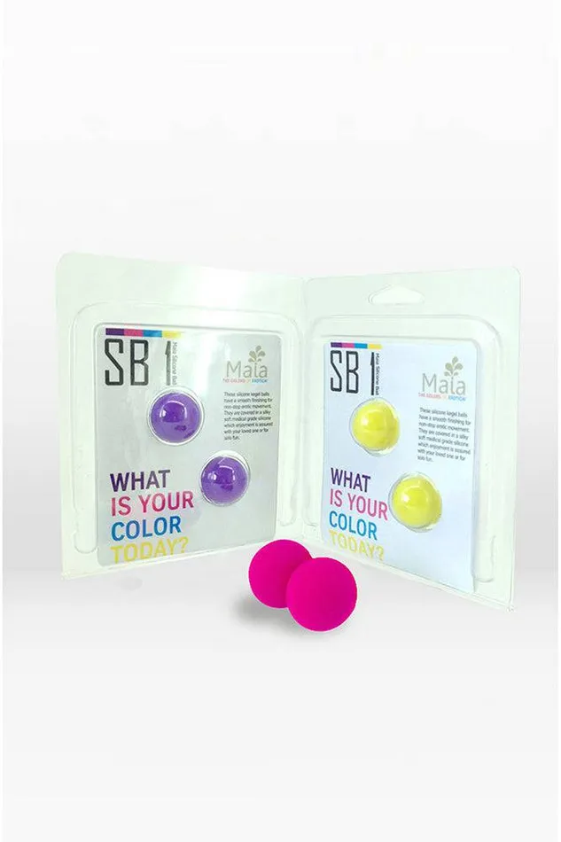 Maia Toys Dildos Maia Toys Carrie Silicone Covered Metallic Kegel Balls Neon Pink Maia Toys Dildos Maia Toys Carrie Silicone Covered Metallic Kegel Balls Neon Pink