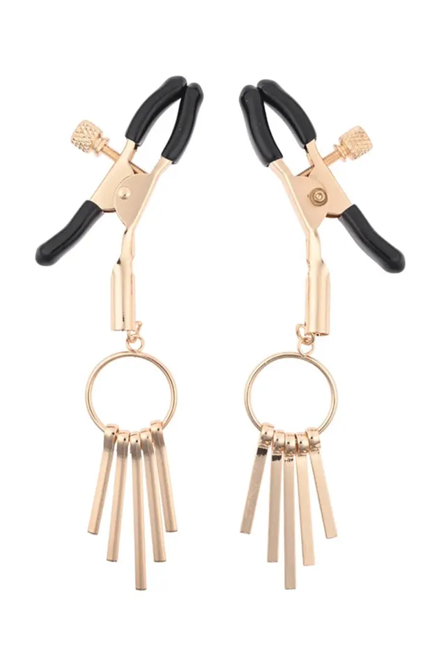 Sex Mischief Couples Sex Mischief Verge Nipple Clamps Gold