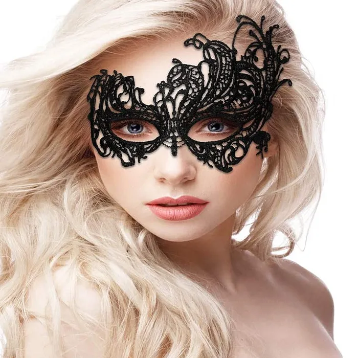 Shots OUCH Royal Lace Mask Black Shots Toys Anal