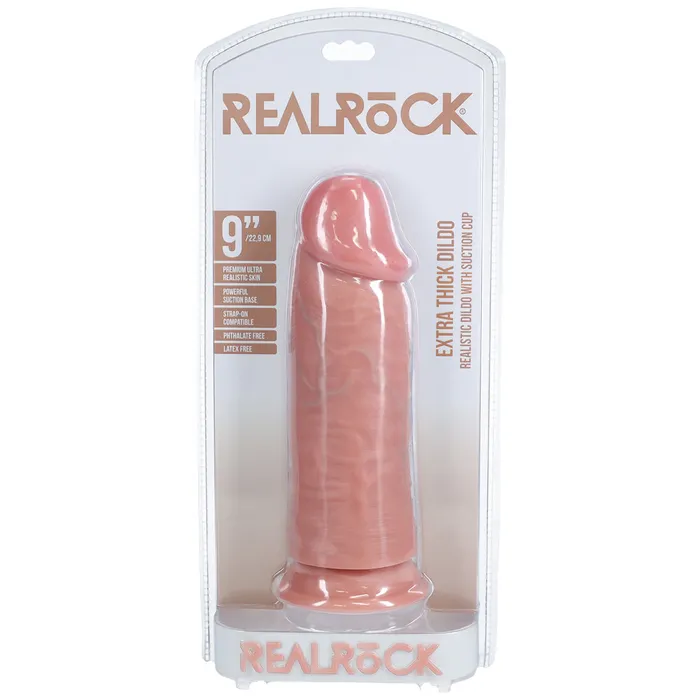 Shots Real Rock Extra Thick Dildo 9 Inch Light Shots Toys Dildos