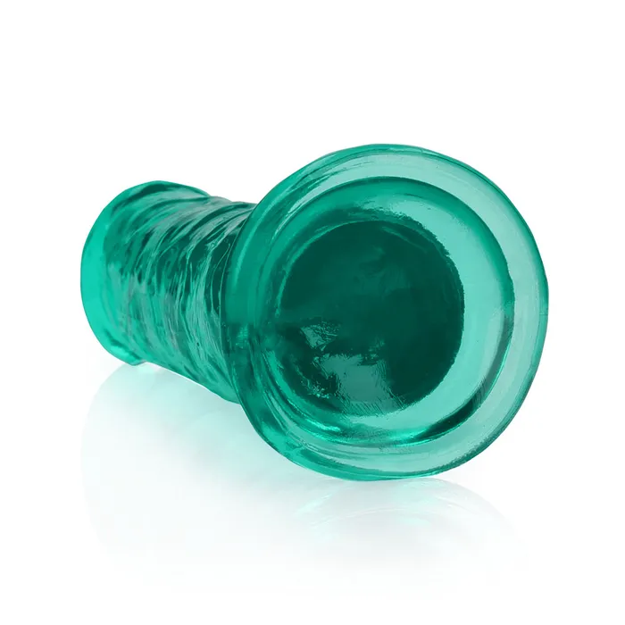 Shots Toys Dildos Shots Real Rock Crystal Clear 7 Inch Dildo Turquoise