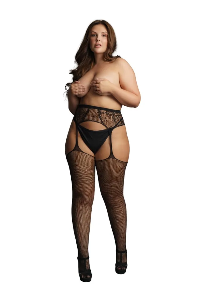 Shots Toys Le Dsir DES051 Fishnet and Lace Garterbelt Stockings Black Shots Toys Vibrators Shots Toys Le Dsir DES051 Fishnet and Lace Garterbelt Stockings Black Shots Toys Vibrators