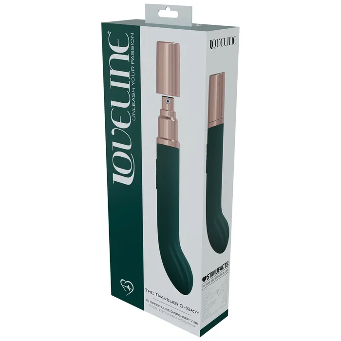 Shots Toys Vibrators Shots Loveline The Traveler GSpot Vibe Forest Green
