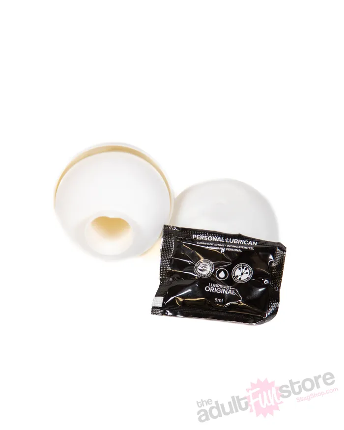 Stag Shop Choke it to Yoke it Nubby Egg Masturbator Clear Stag Shop Male Sex Toys