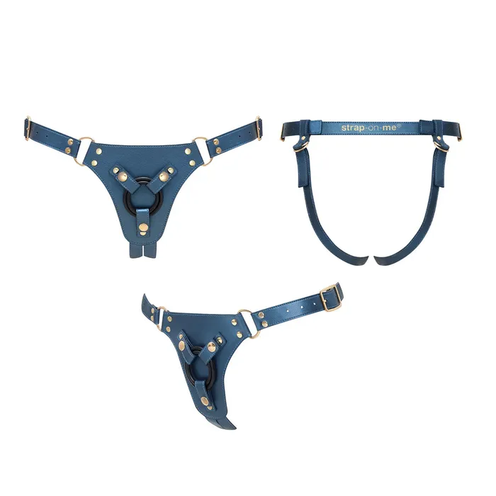 STRAP ON ME Female Sex Toys Strap On Me Dildo Harness Generous Blue