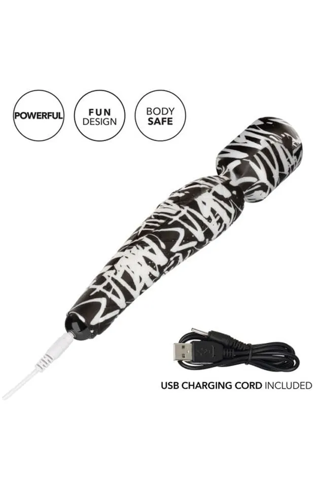 Vibrators Cal Exotics Cal Exotics Hype Massager Wand Black