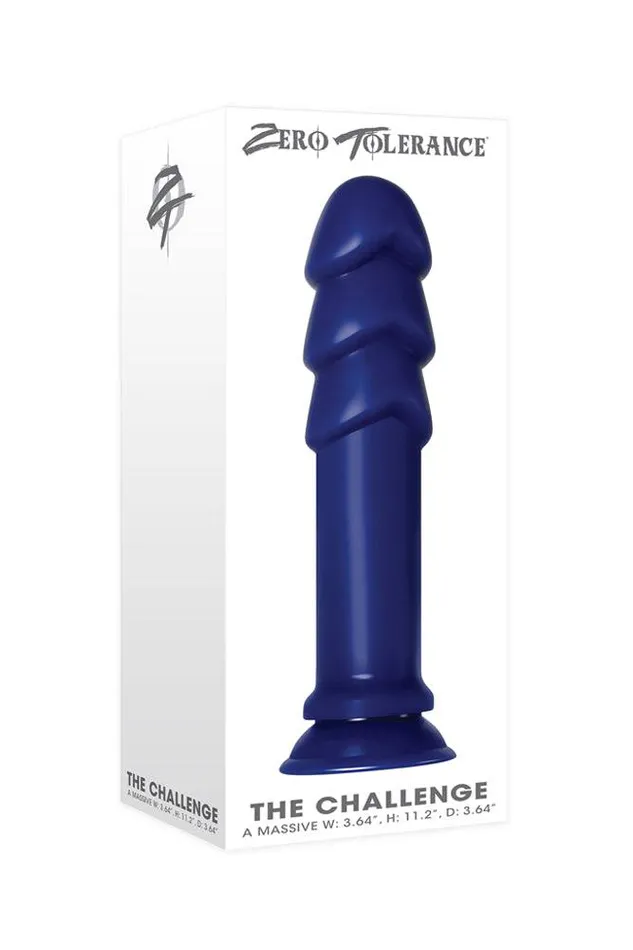 Zero Tolerance The Challenge Large Plug Blue Zero Tolerance Anal