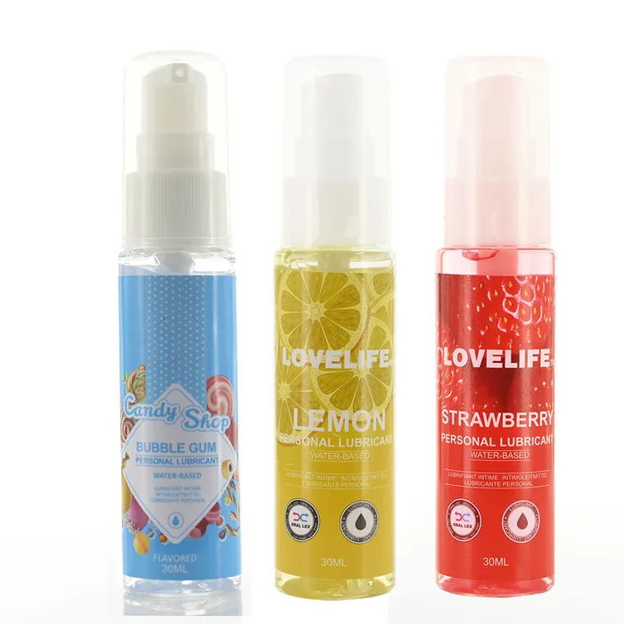 30ml Strawberry Flavor Edible Lubricant for Anal Vaginal Oral Sex Silicone Lubricating Oil Adult Sex Products Body Massage Gel LAZADASEXTOYS Couples