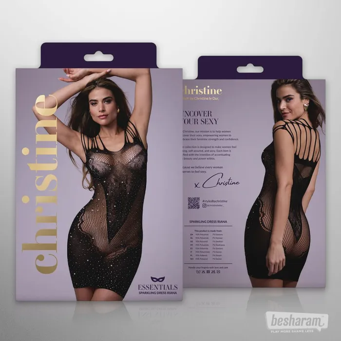 Christine Le Duc Christine Riana Glitter Net Dress Vibrators