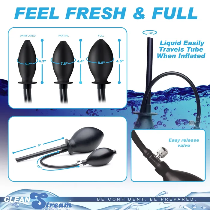 CleanStream Inflatable Enema Plug CleanStream Male Sex Toys