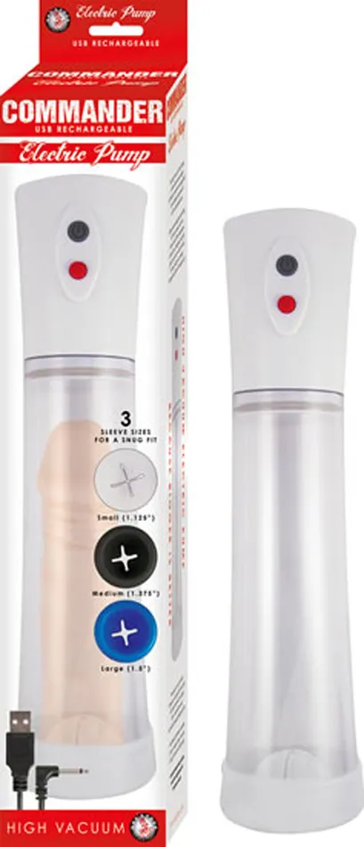 Commander Electric Pump Clear Nasstoys Anal