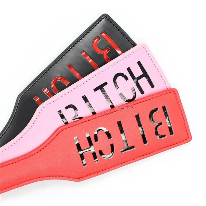 Couples LAZADASEXTOYS Slave Bitch Slut SM Flog Spank Paddle Beat Submissive Slave BDSM Pink Kinky Fetish Whip Sluts Paddles Adult Sex Toys30
