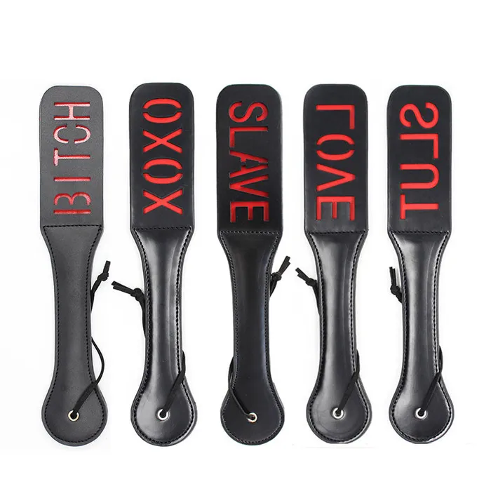 Couples LAZADASEXTOYS Slave Bitch Slut SM Flog Spank Paddle Beat Submissive Slave BDSM Pink Kinky Fetish Whip Sluts Paddles Adult Sex Toys30