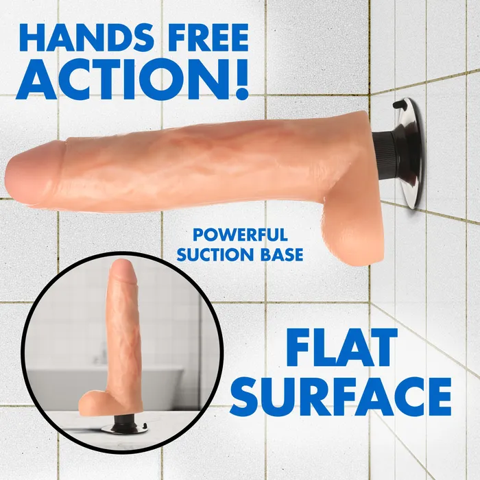 Curve Toys Dildos JOCK 11 Inch Vibrating Dong with Balls