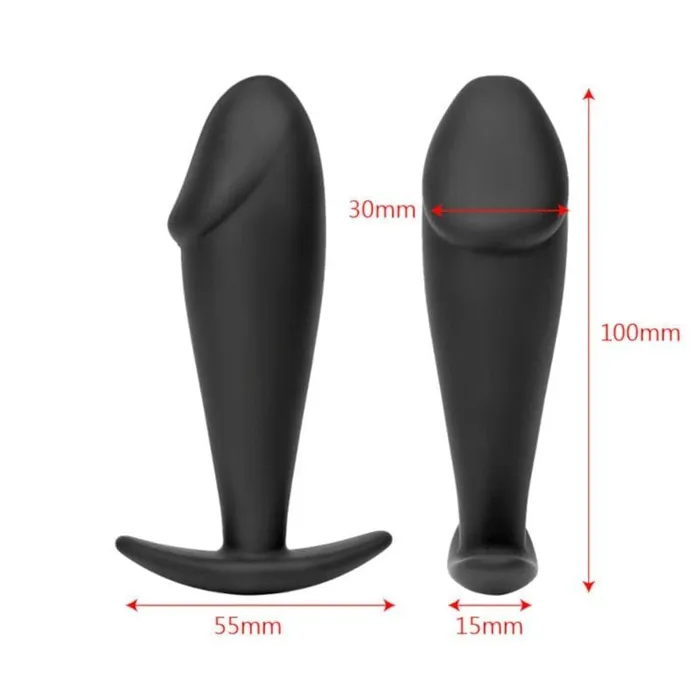 Cute Black Dick Beginner Plug 394 Long Kit Lovegasm Anal