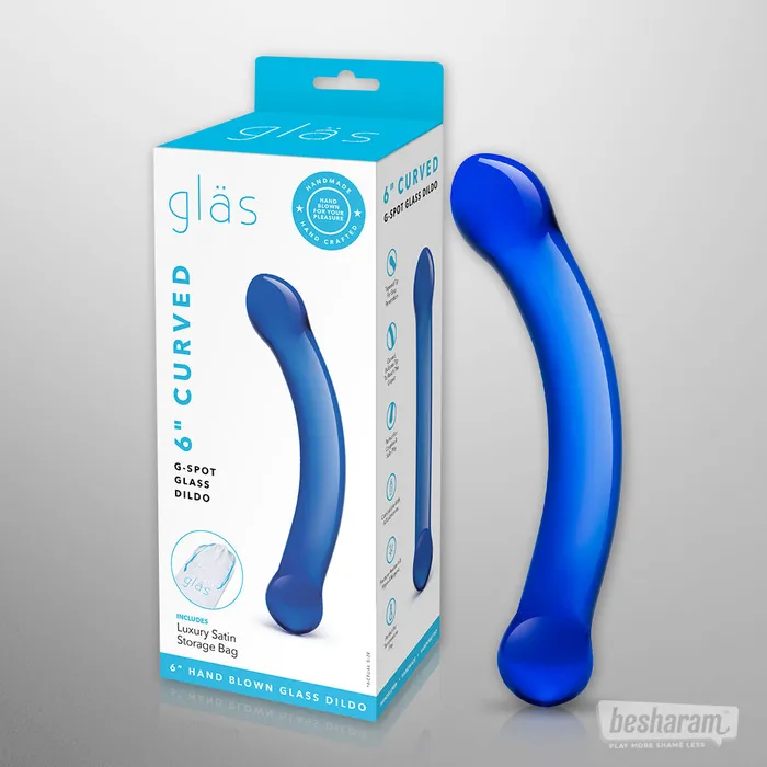 Dildos Glas Glas 6 Curved GSpot Dildo