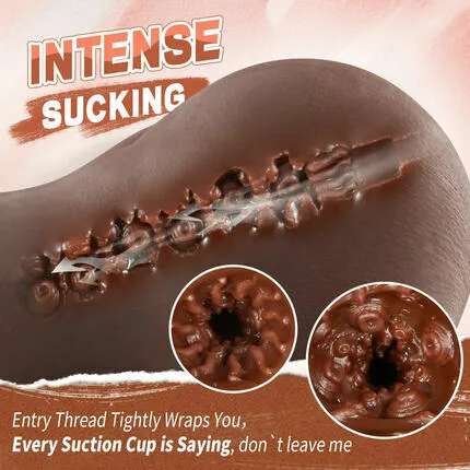 Elowen 45 LBS Chocolate Anal Realistic Butt Male Masturbator Acmejoy Male Sex Toys
