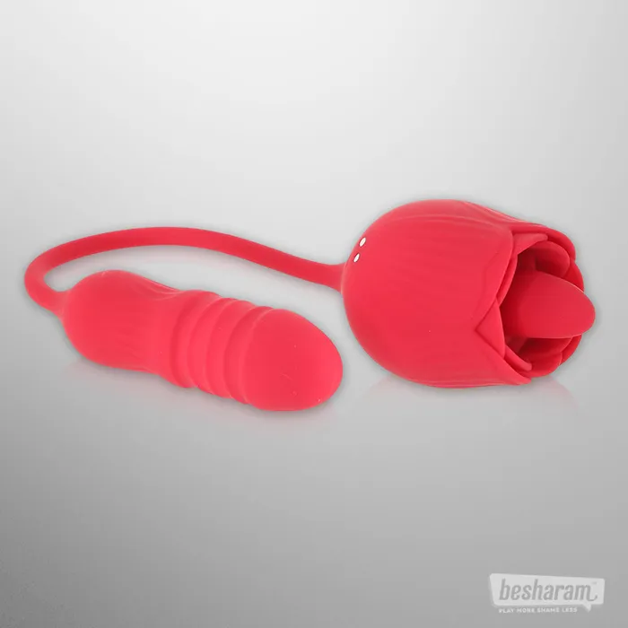 Female Sex Toys Voodoo Voodoo Beso TonguenCheek Dual Vibrator